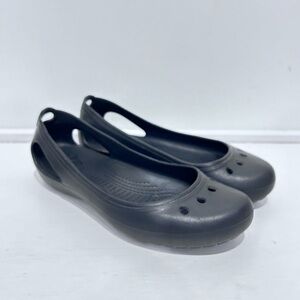 CROCS Women's Black‎ Kadee Ballet Flats Slip On Shoes Size 7
